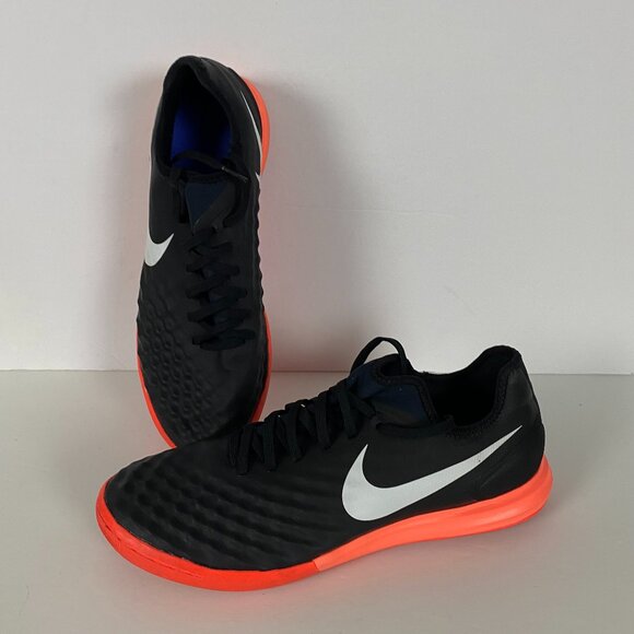 Nike Other - Nike MagistaX Finale II IC TF Indoor Soccer Shoes Mens 9.5 Black Hyper Orange